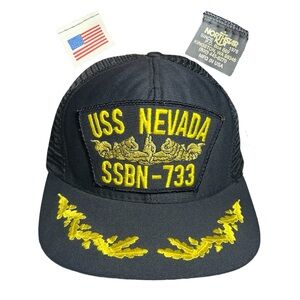 Vtg Navy USS Nevada SSBN-733 Trucker Cap